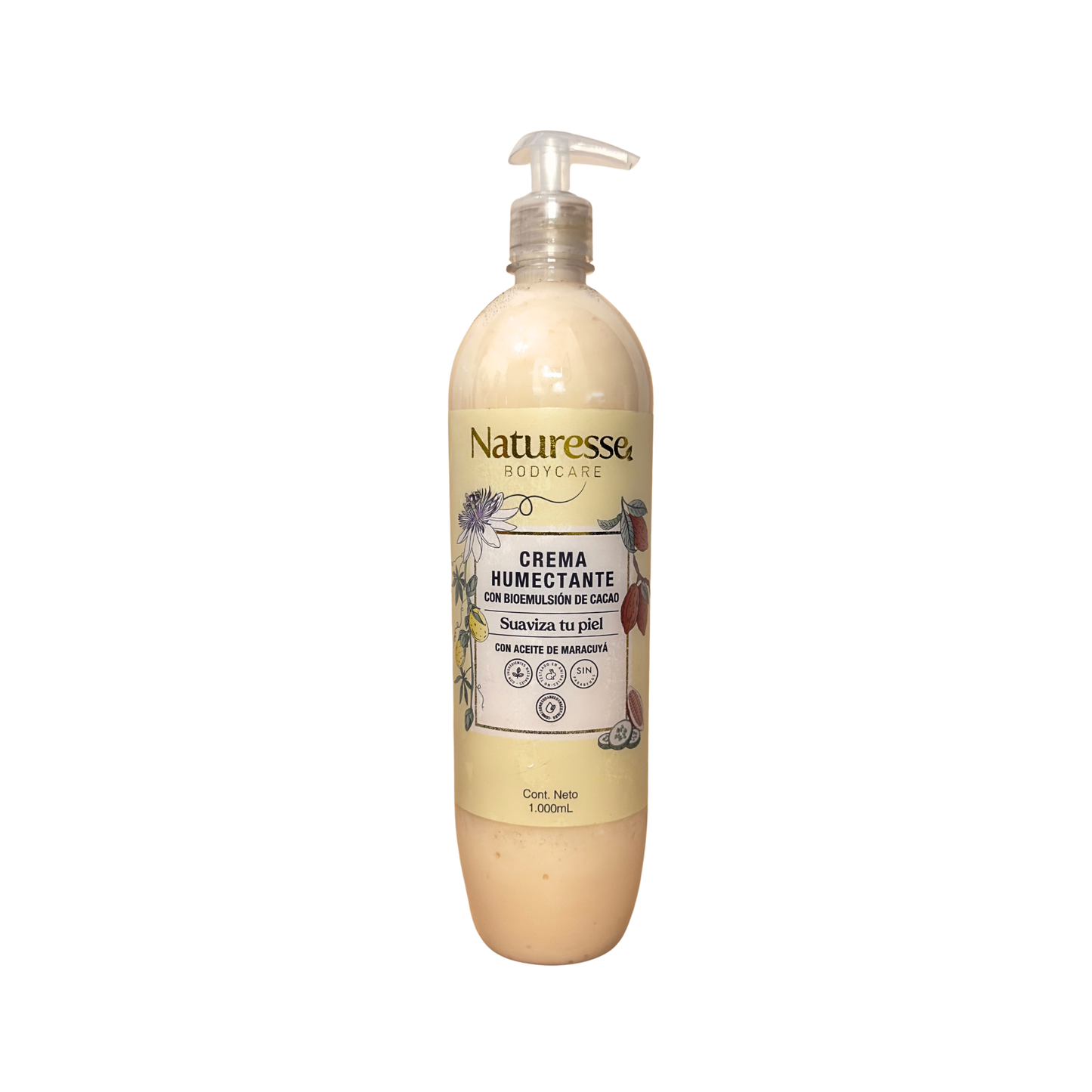 Crema Bioemulsion de Cacao con aceite maracuya x 1 Lt.