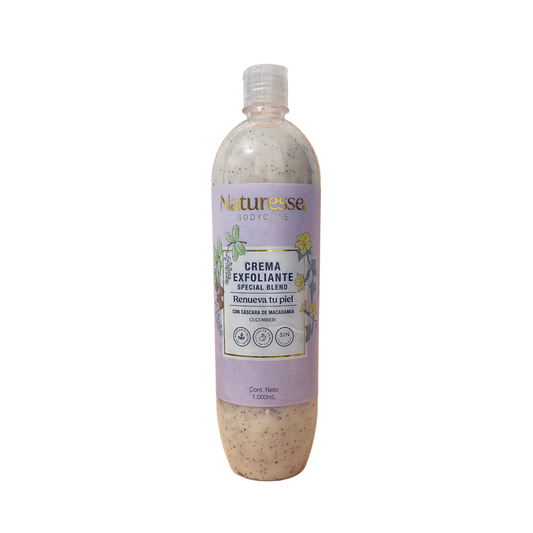 Crema Exfoliante Especial Blend con Cáscara de Macadamia x 1 Lt