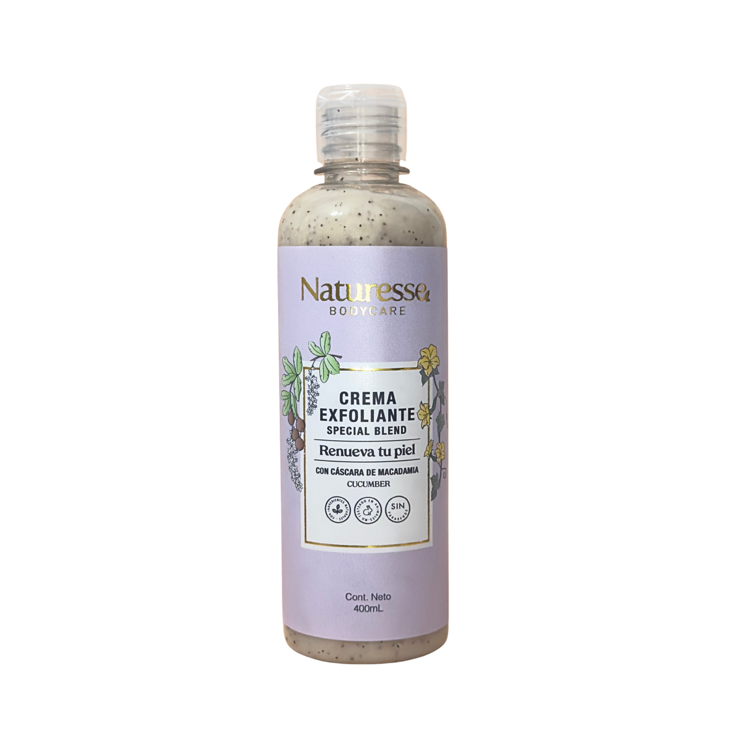 Crema Exfoliante Especial Blend con Cáscara de Macadamia x 400 ml