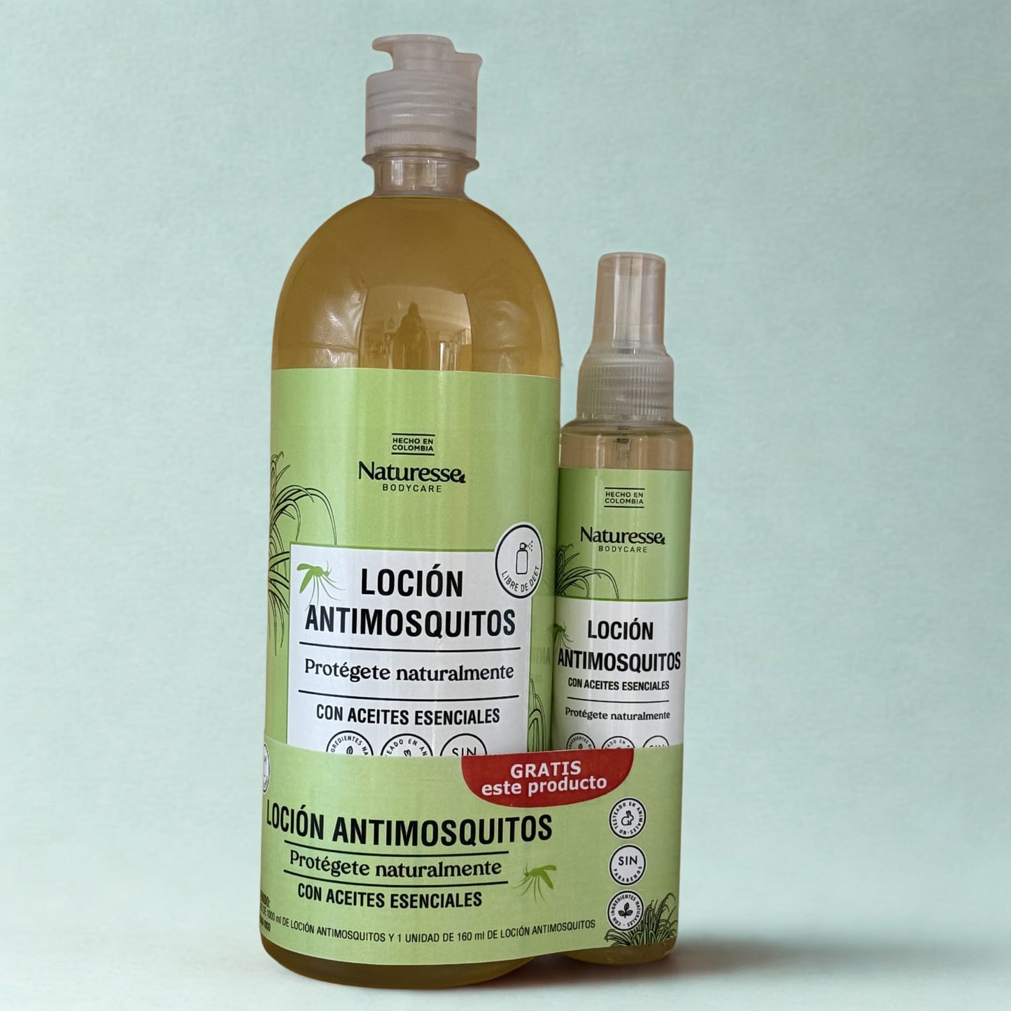 Antimosquitos Repelente Natural Refil 1.000 ml GRATIS 160ml