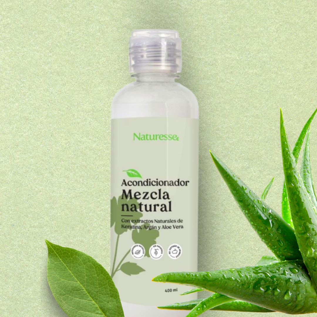 Acondicionador Mezcla Natural Aloe Vera, Aceite de Argán y Vitamina E  x 400ml
